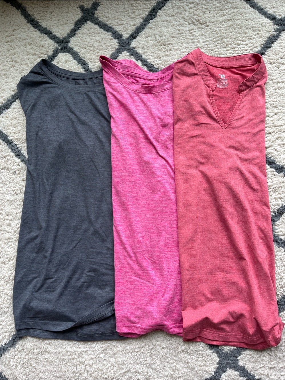Women’s Active Quick Dry Shirt Bundle 3 Hiking Workout Tops Size Large